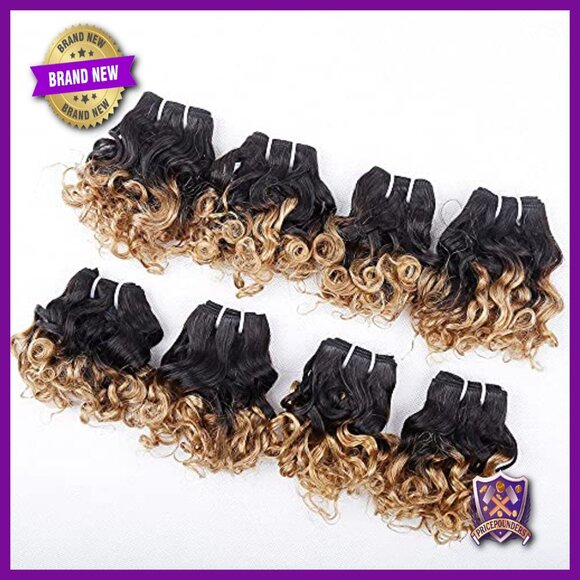 8 Inch Brazilian Human Hair Bundles, 200g Total, Unprocessed Curly Weave main image 4